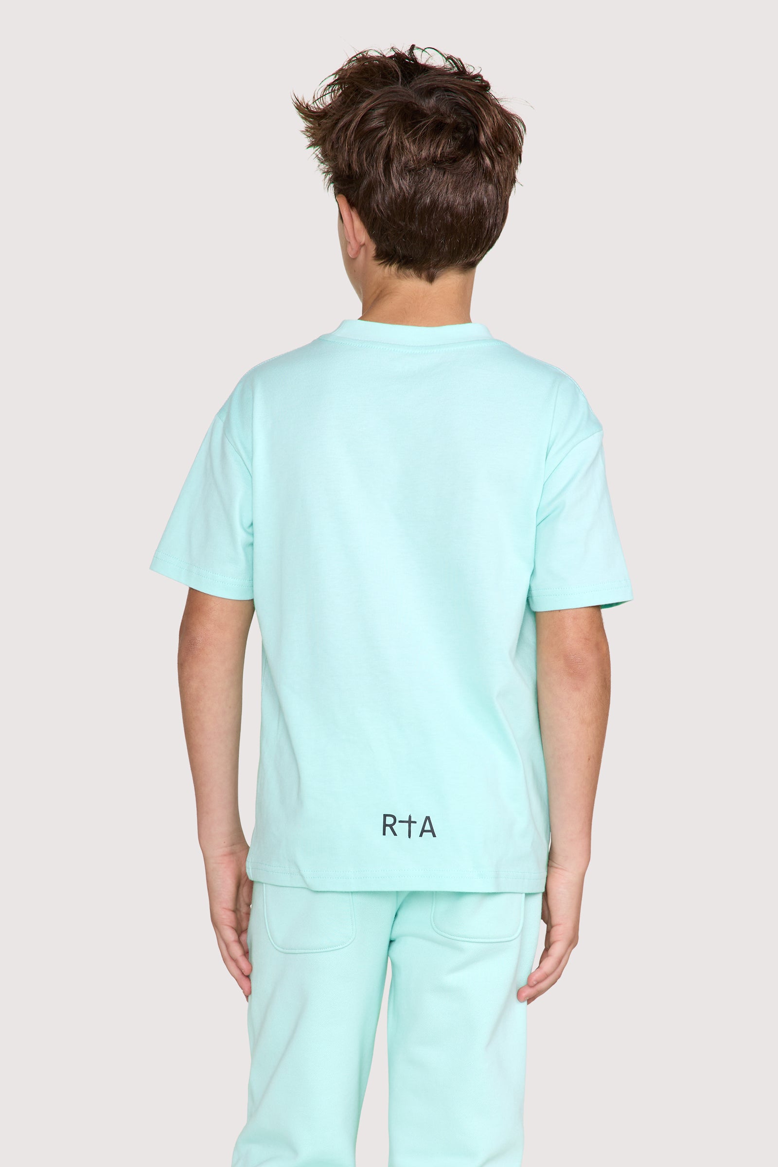 KIDS LAWSON SHORT SLEEVE TEE | TURQUOISE PLANETARY RTA