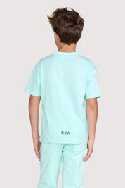 KIDS LAWSON SHORT SLEEVE TEE | TURQUOISE PLANETARY RTA