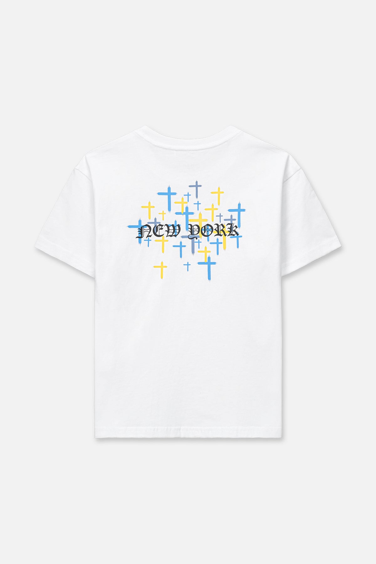 KIDS LAWSON SHORT SLEEVE TEE | WHITE OLD ENGLISH NY