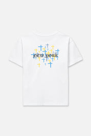 KIDS LAWSON SHORT SLEEVE TEE | WHITE OLD ENGLISH NY