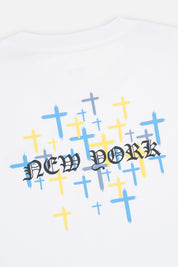 KIDS LAWSON SHORT SLEEVE TEE | WHITE OLD ENGLISH NY