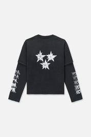 KIDS SEAN LAYERED TEE | BLACK SMOKEY RTA