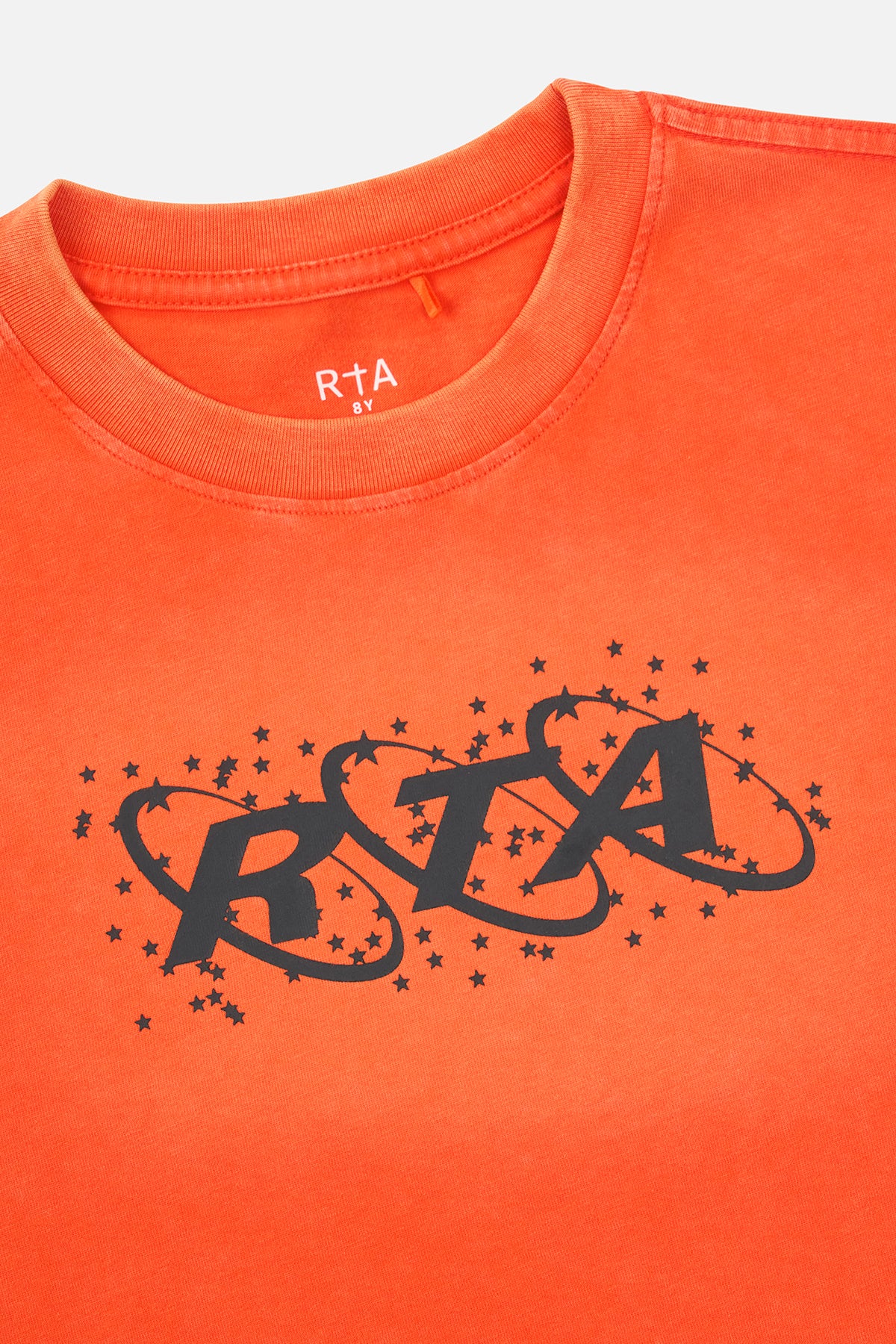 KIDS HOLLIS LONG SLEEVE TEE | ORANGE PLANETARY RTA