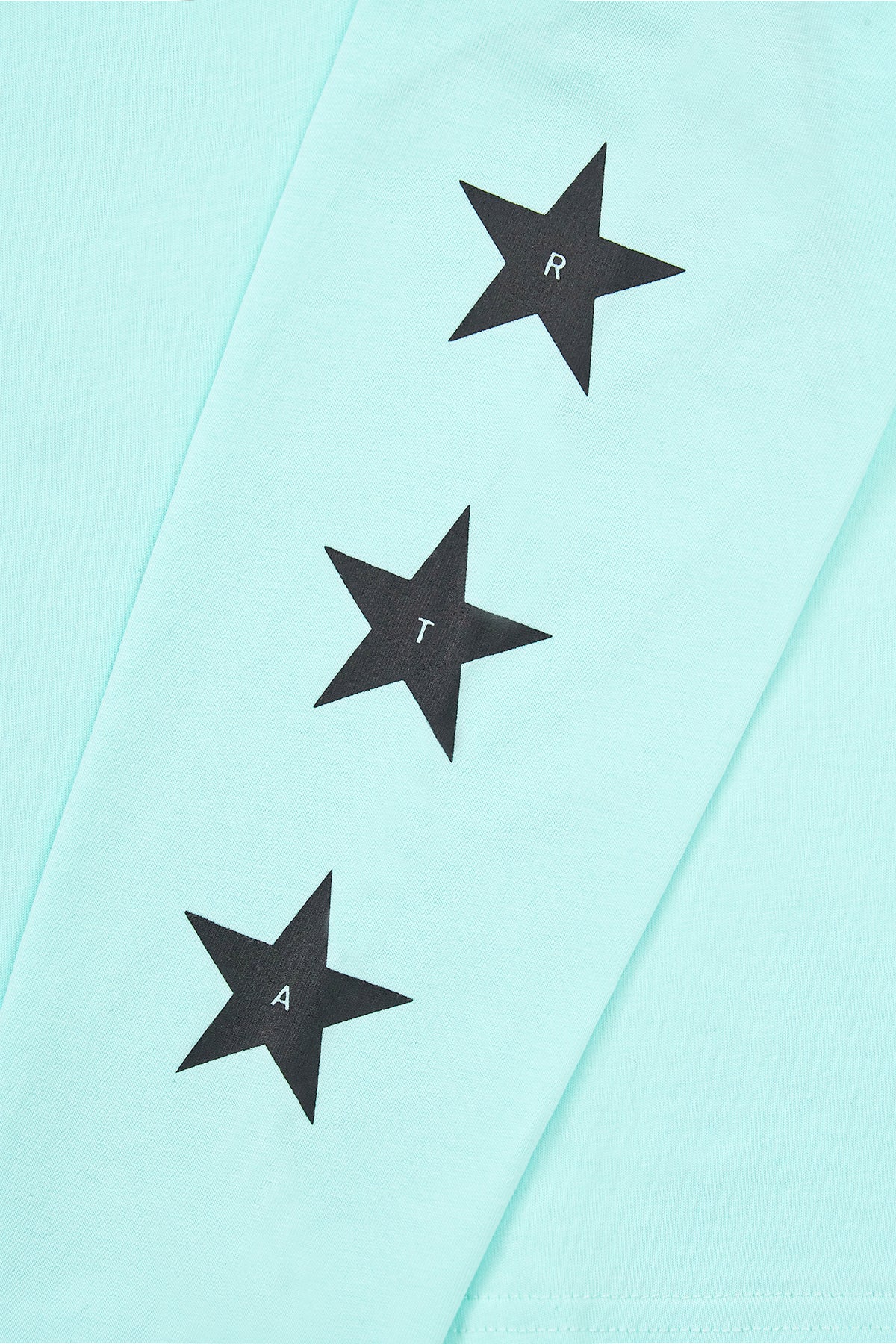 Black RTA Star Graphics on Sleeve Detail - Close Up View | RTA