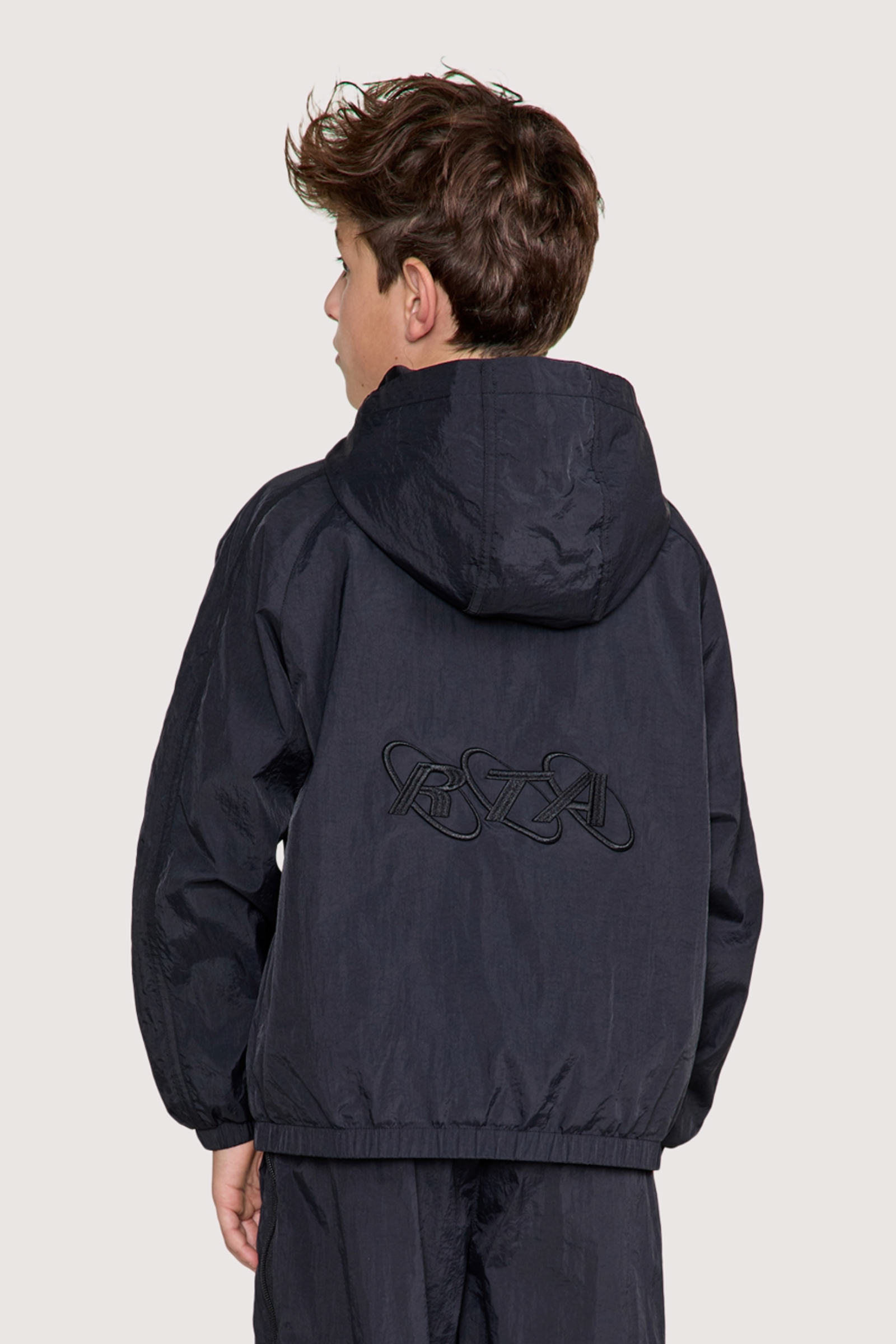 KIDS LUCA WINDBREAKER JACKET | BLACK