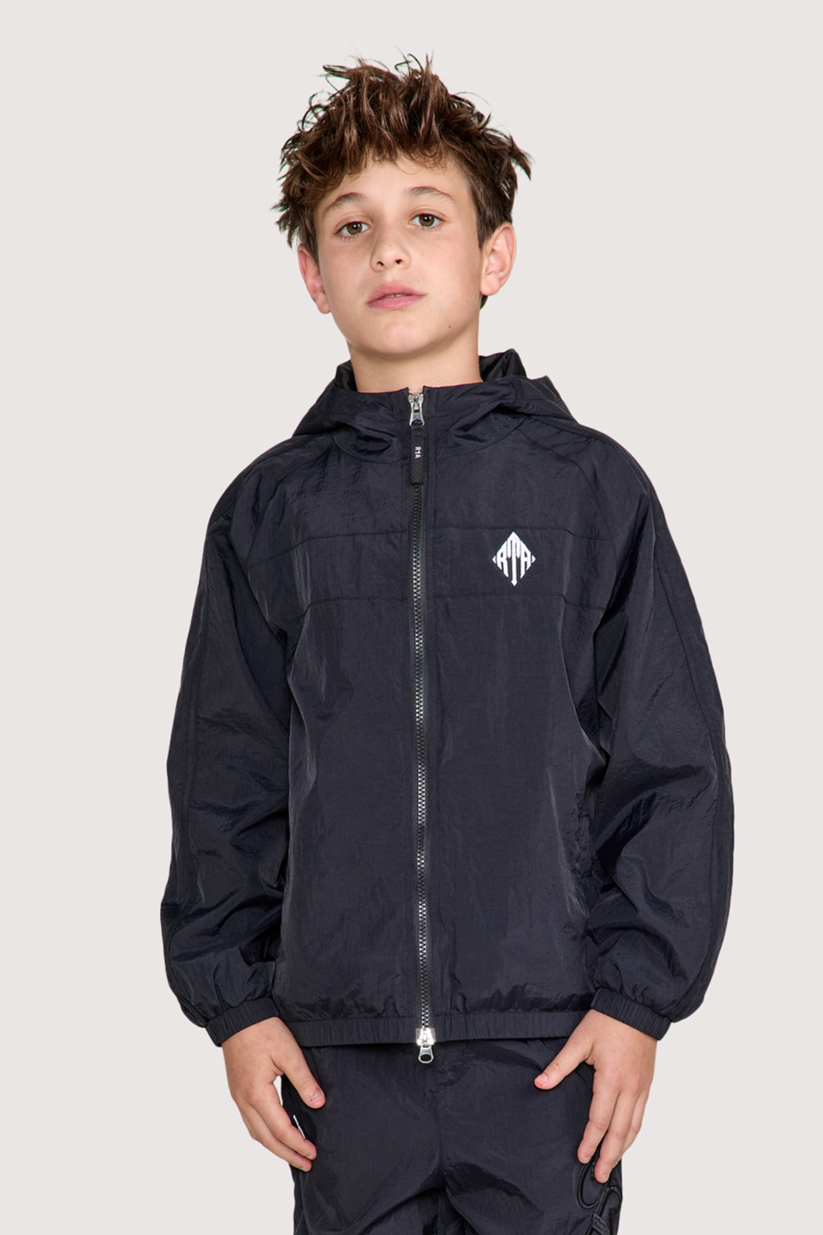 KIDS LUCA WINDBREAKER JACKET | BLACK