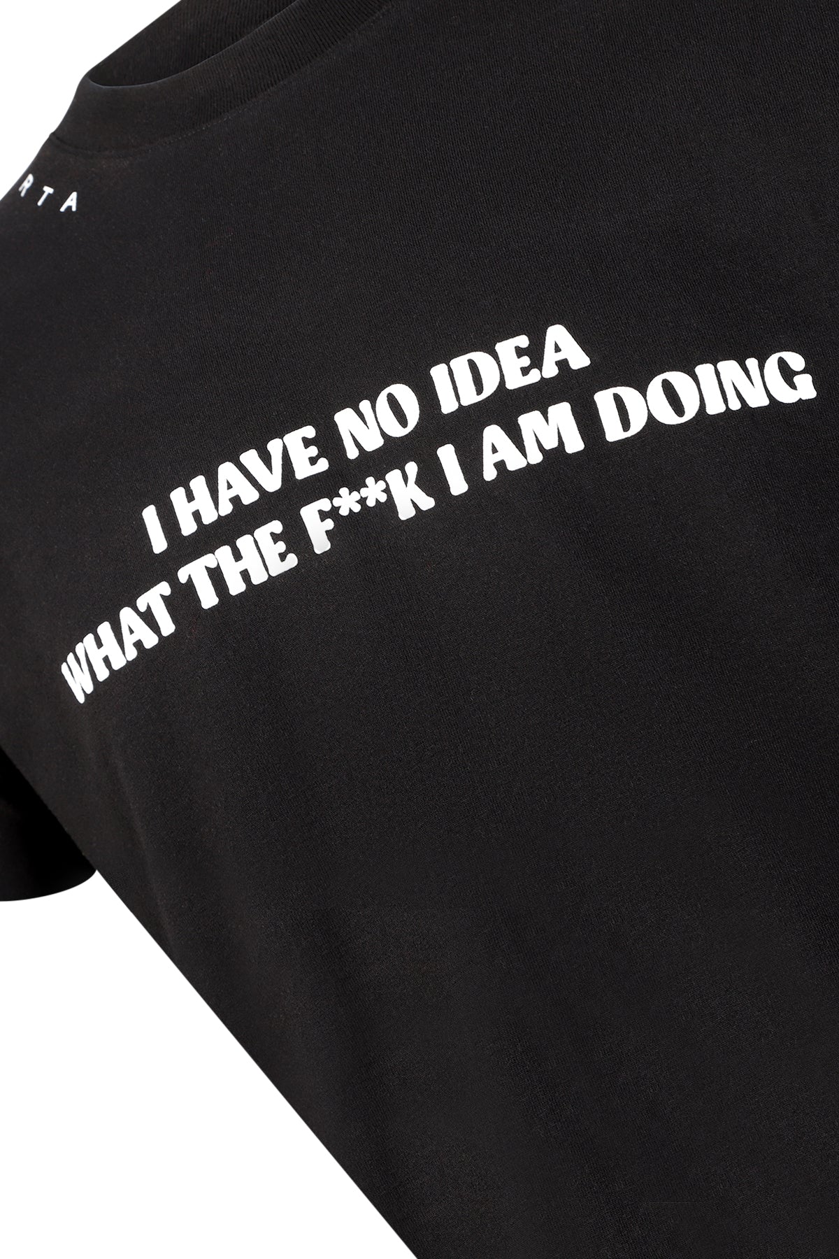 OVERSIZED TEE | BLACK WHAT AM I DOING