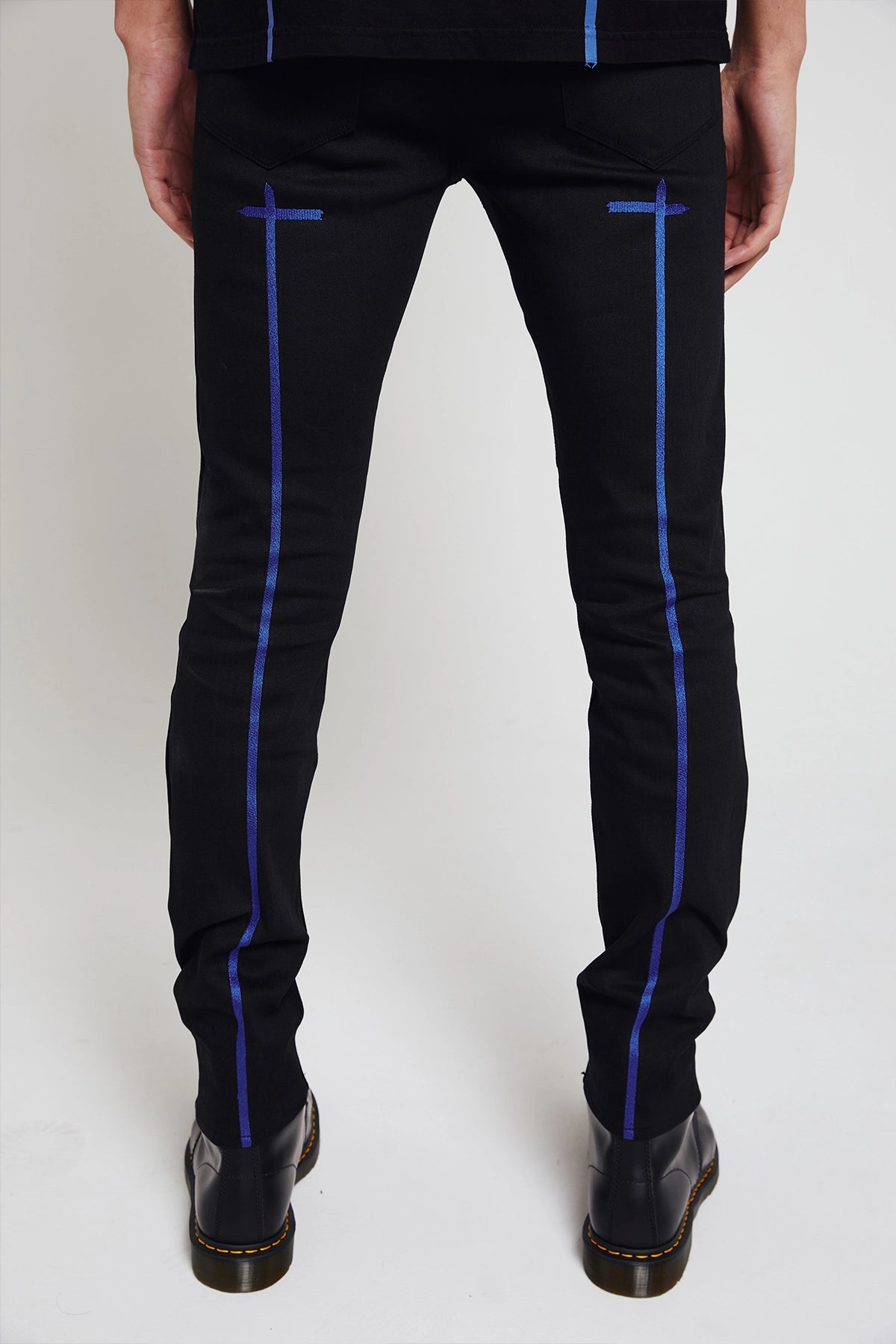 BRYANT SKINNY | BLACK BLUE LONG CROSS