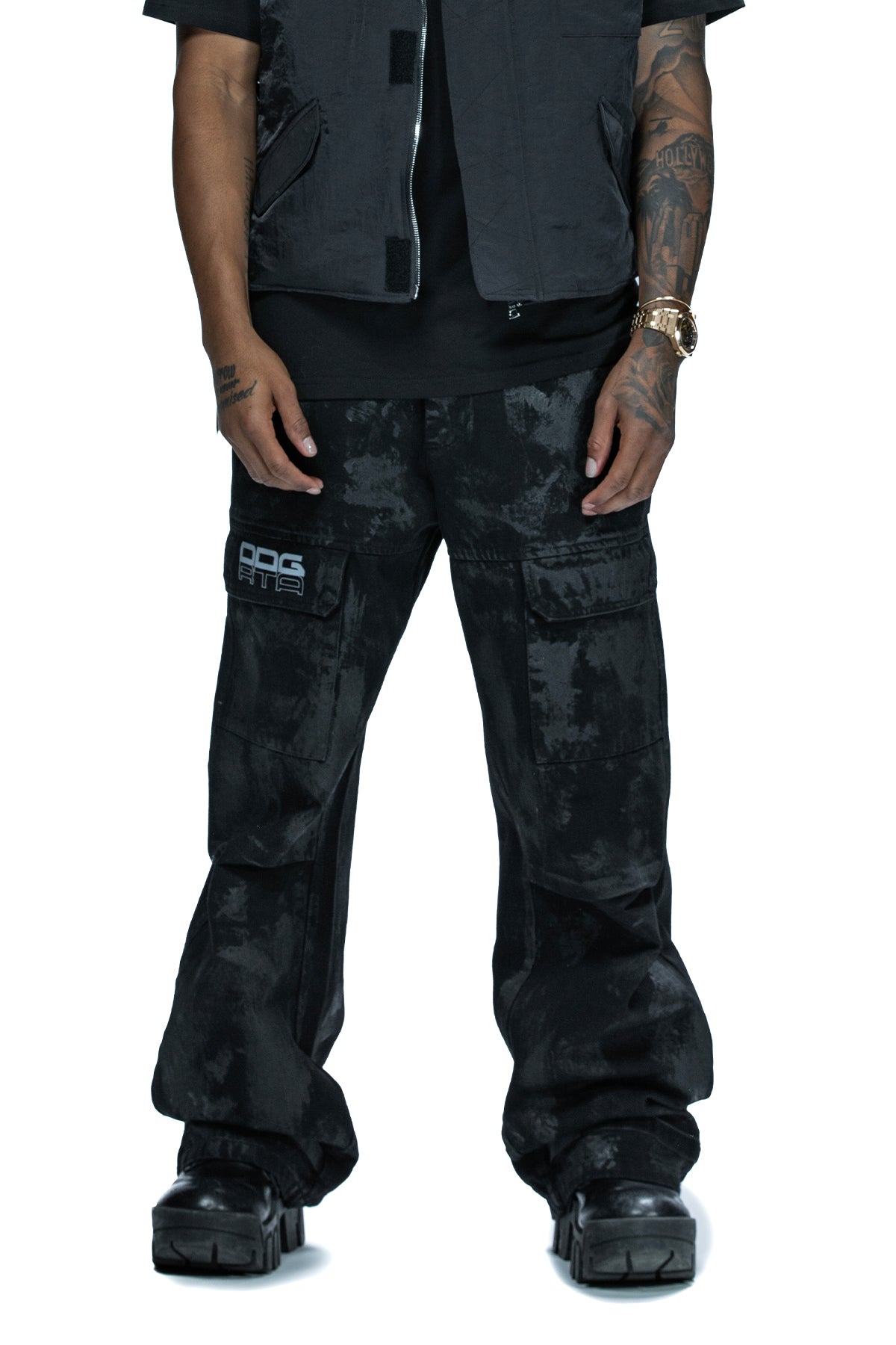 WYLIE CARGO JEAN | BLACK WAX COATED DDG