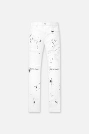 BRYANT SKINNY JEAN | WHITE RIP PAINT SPLATTER