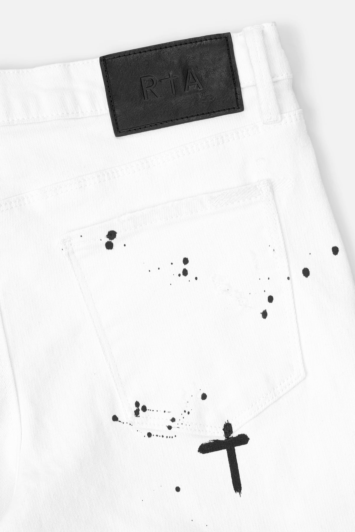 BRYANT SKINNY | WHITE RIP PAINT SPLATTER