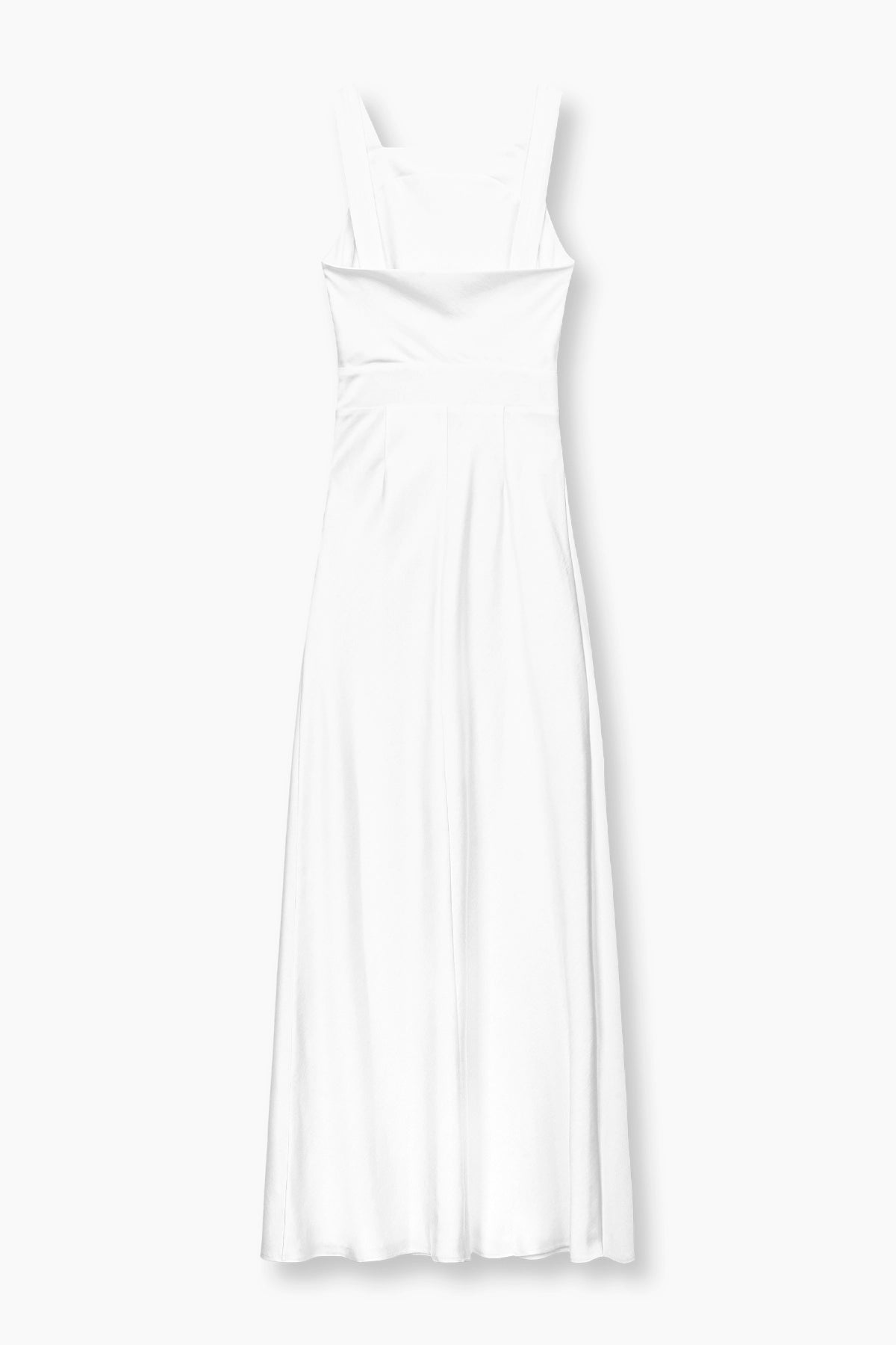 DRAPED BACK MAXI DRESS | WHITE