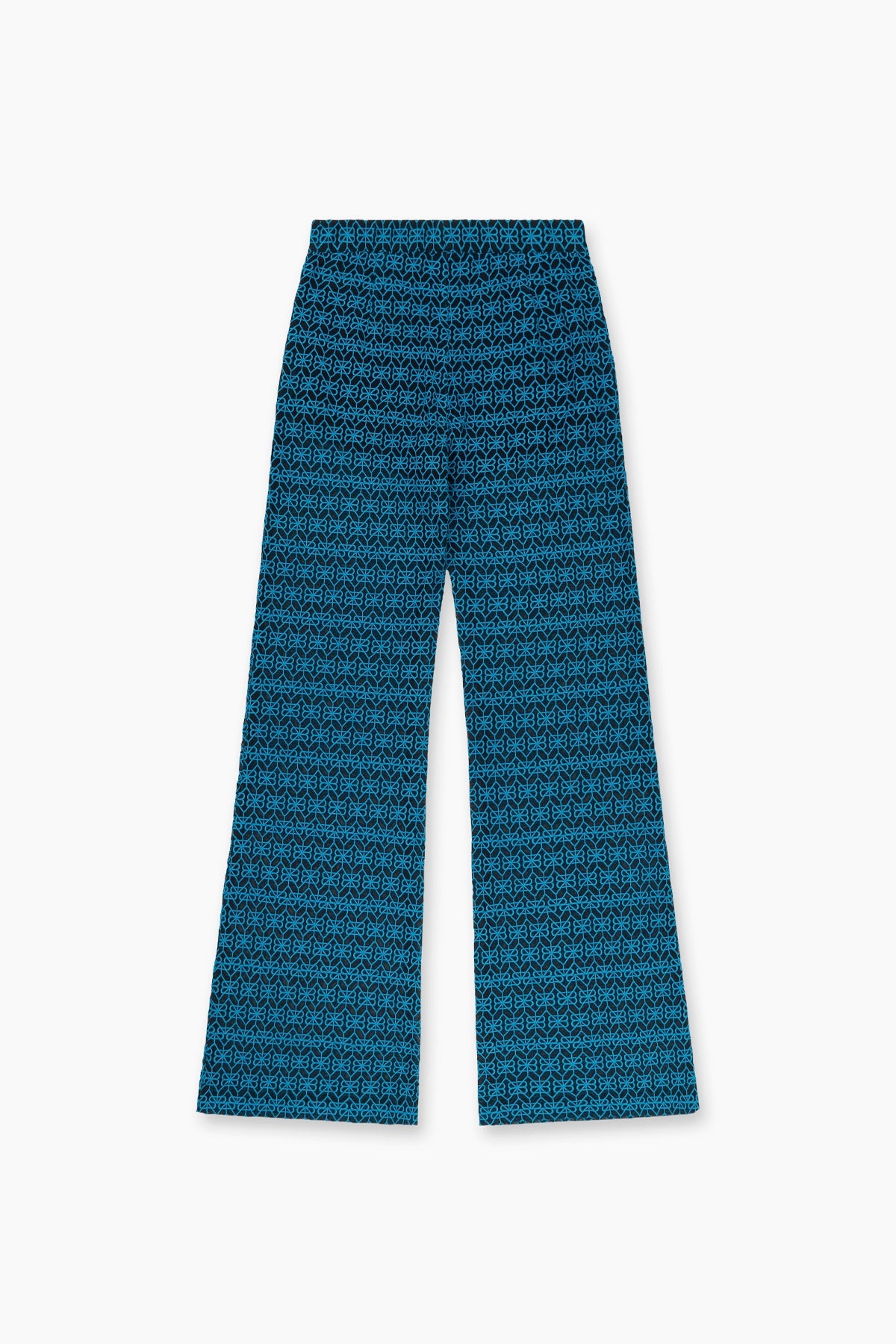 EMBROIDERED FLARE PANT | TEAL