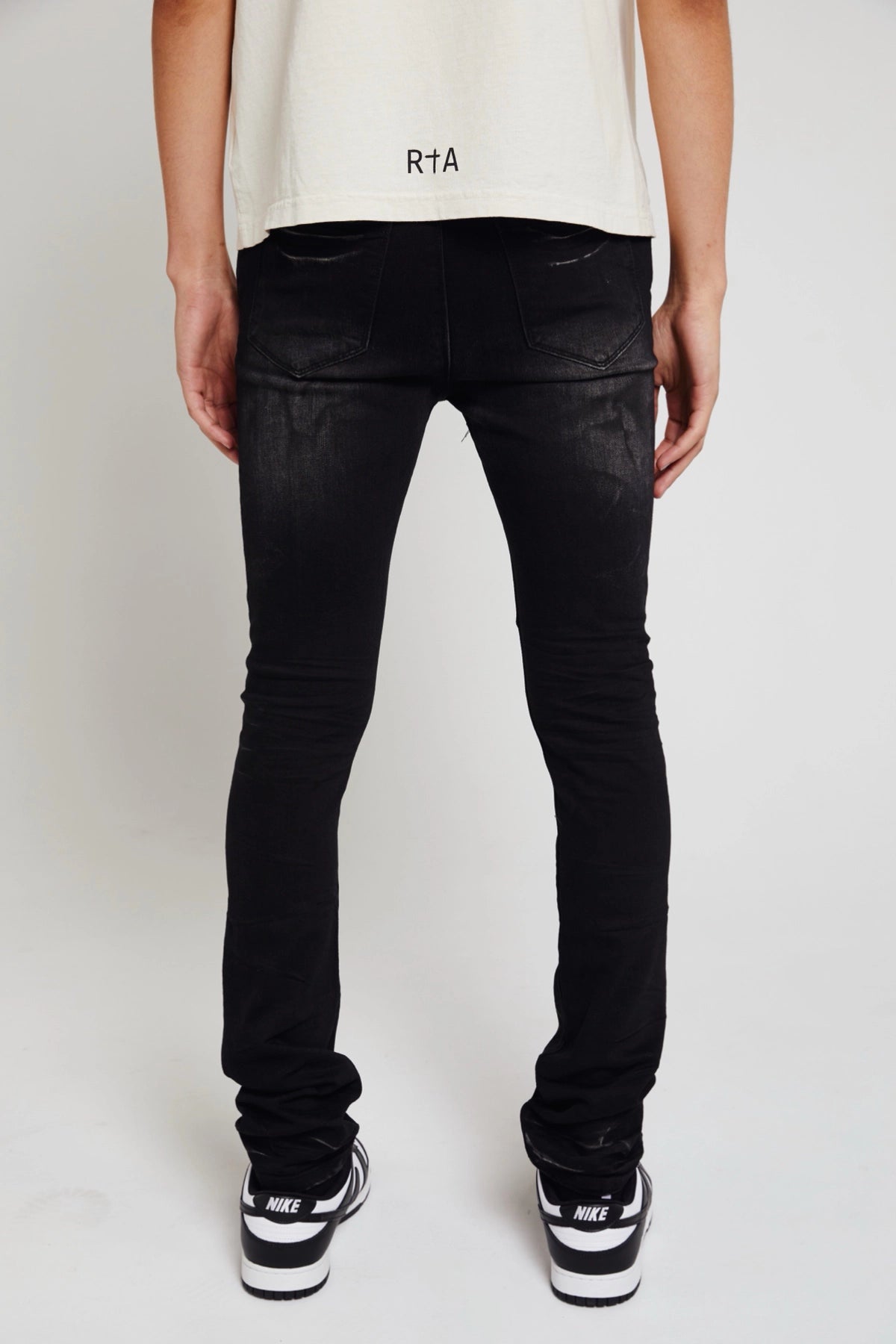 OLIVIER JEAN | STACKED WORN OUT BLACK