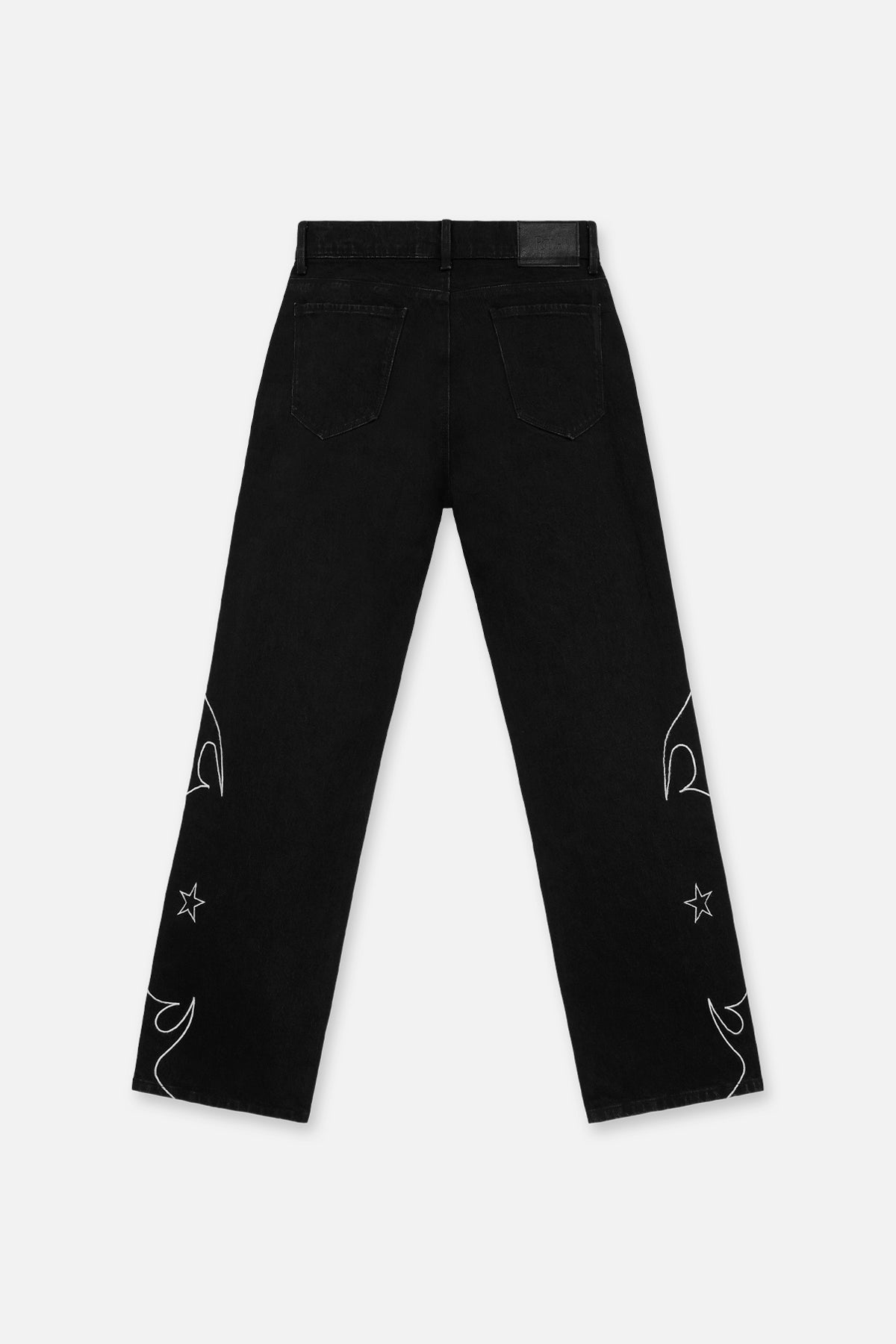 JONAS STRAIGHT LEG JEAN | BLACK AND WHITE WESTERN