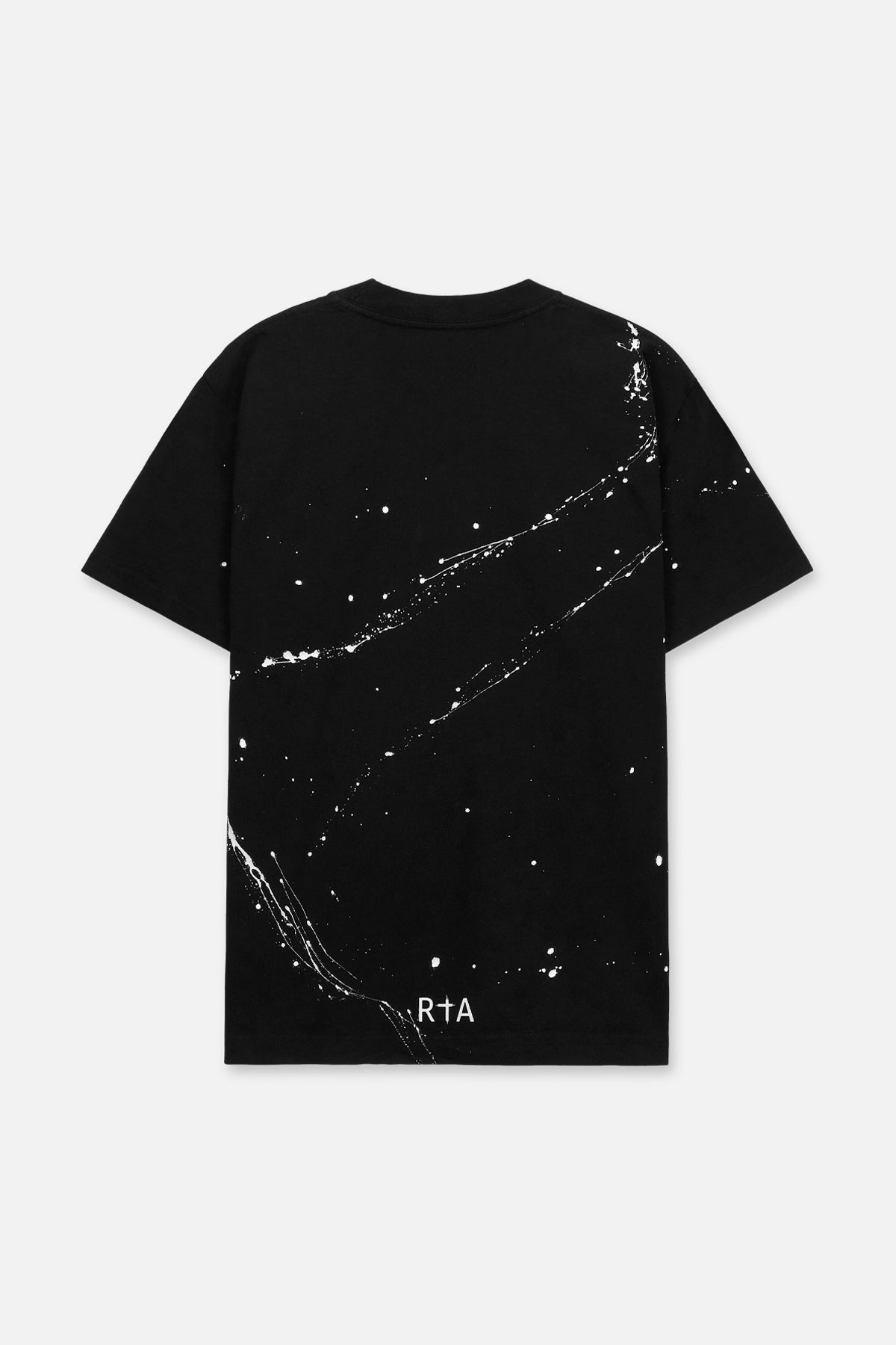 LIAM TEE | BLACK PAINT FRONT LOGO