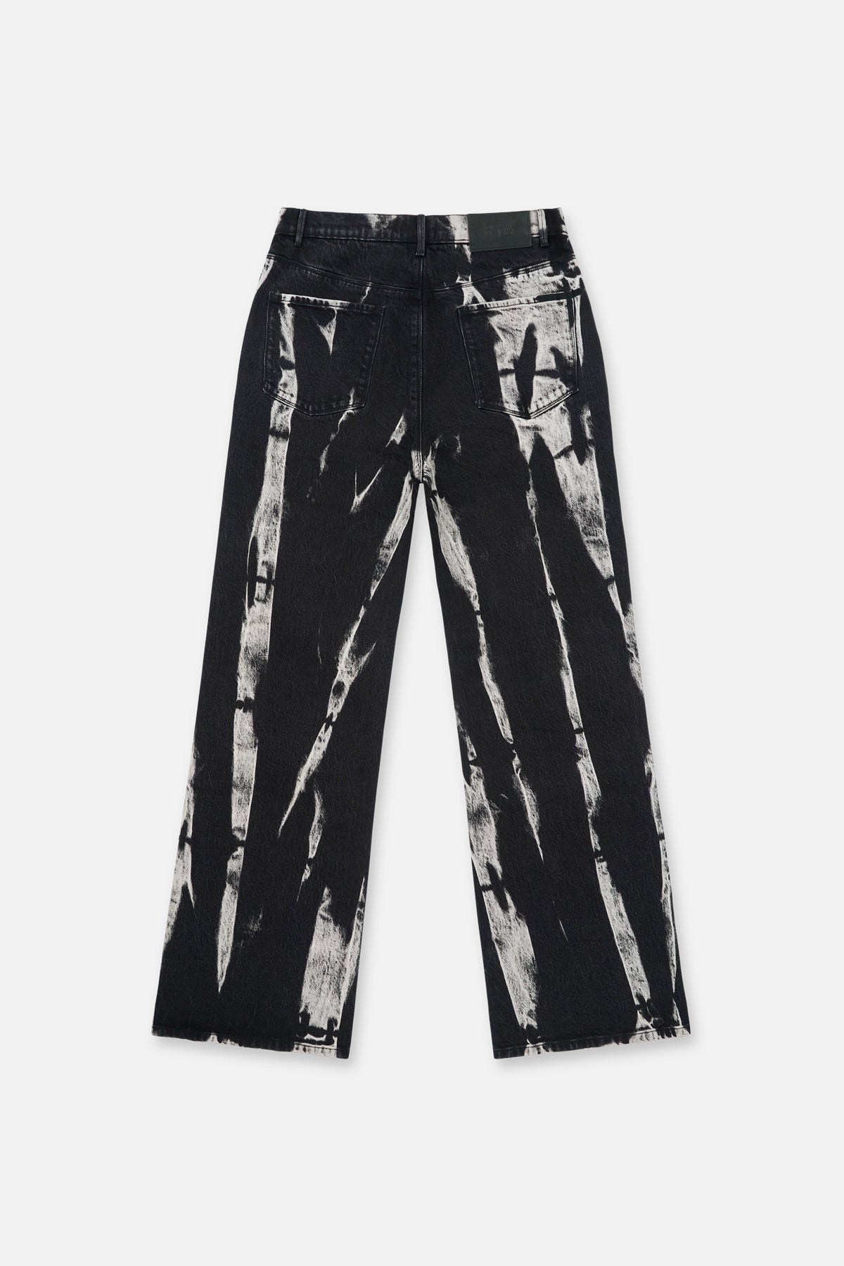 Men's Black Wide Leg Marble Denim | RTA