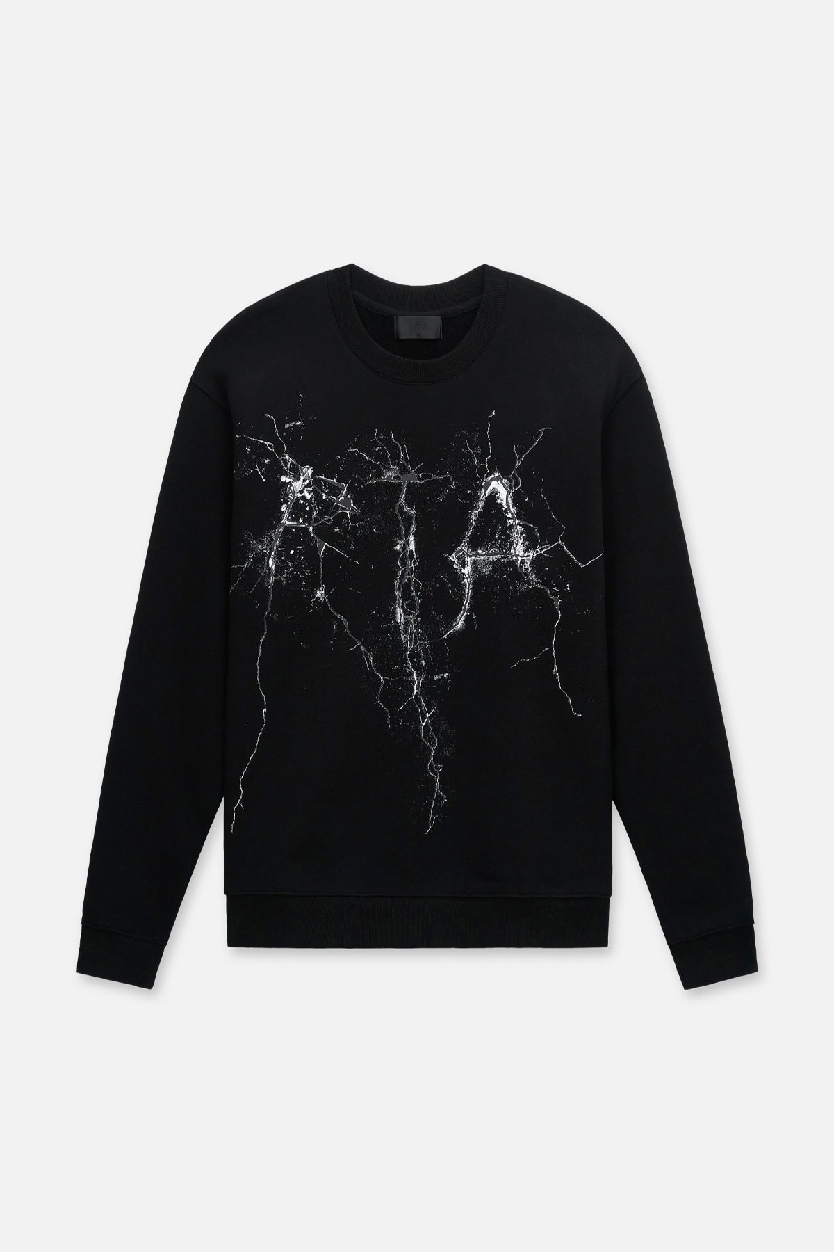 CHARLES SWEATSHIRT | BLACK CRACKED LOGO