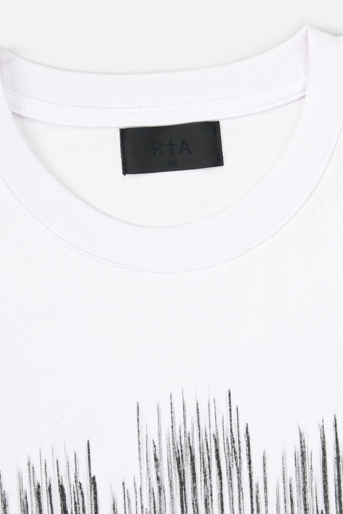 COLIN OVERSIZED SHORT SLEEVE TEE | WHITE ETCHED MONOGRAM