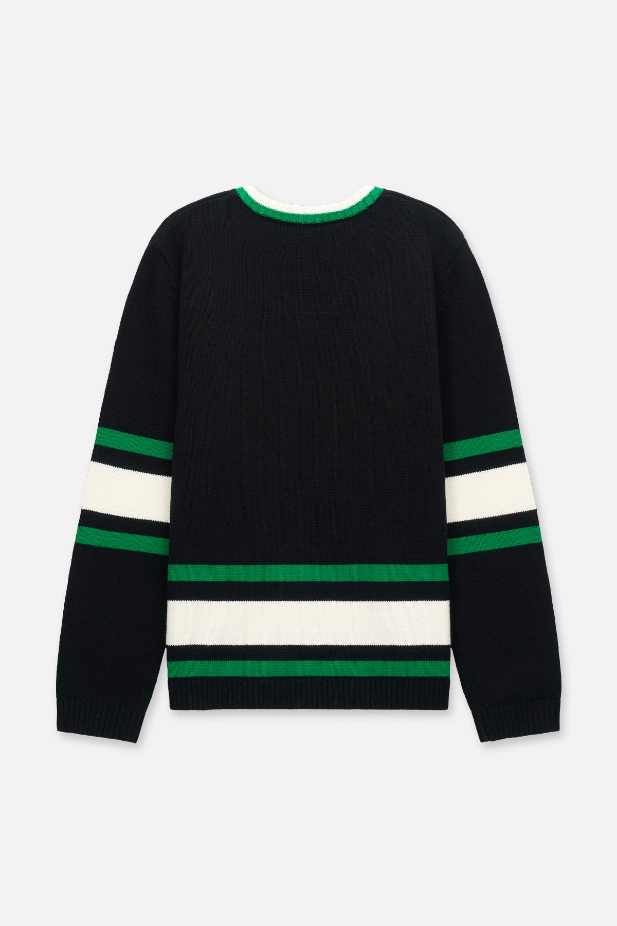 JOSHUA SWEATER | BLACK GREEN LOGO