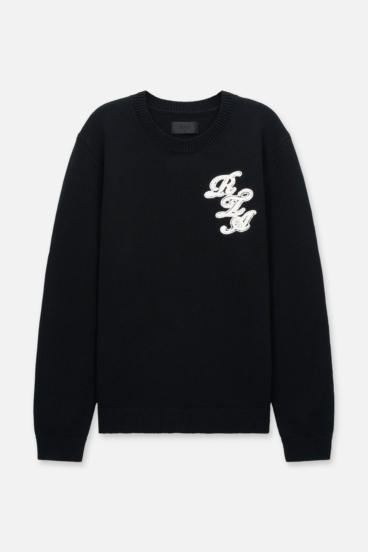 ETHAN SWEATER | BLACK SCRIPT LOGO