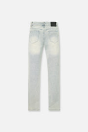Ice Blue Denim Bryant Skinny Jeans Frozen Fade - Back View | RTA