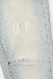 Ice Blue Denim Bryant Jeans - RTA Logo Embroidery Detail | RTA