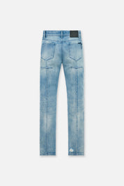 Golden Indigo Distressed Denim Clayton Skinny Jeans - Back View | RTA