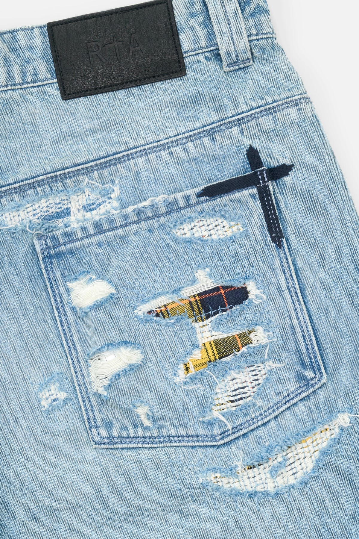 FRANCO WIDE LEG JEAN | FRAYED INDIGO
