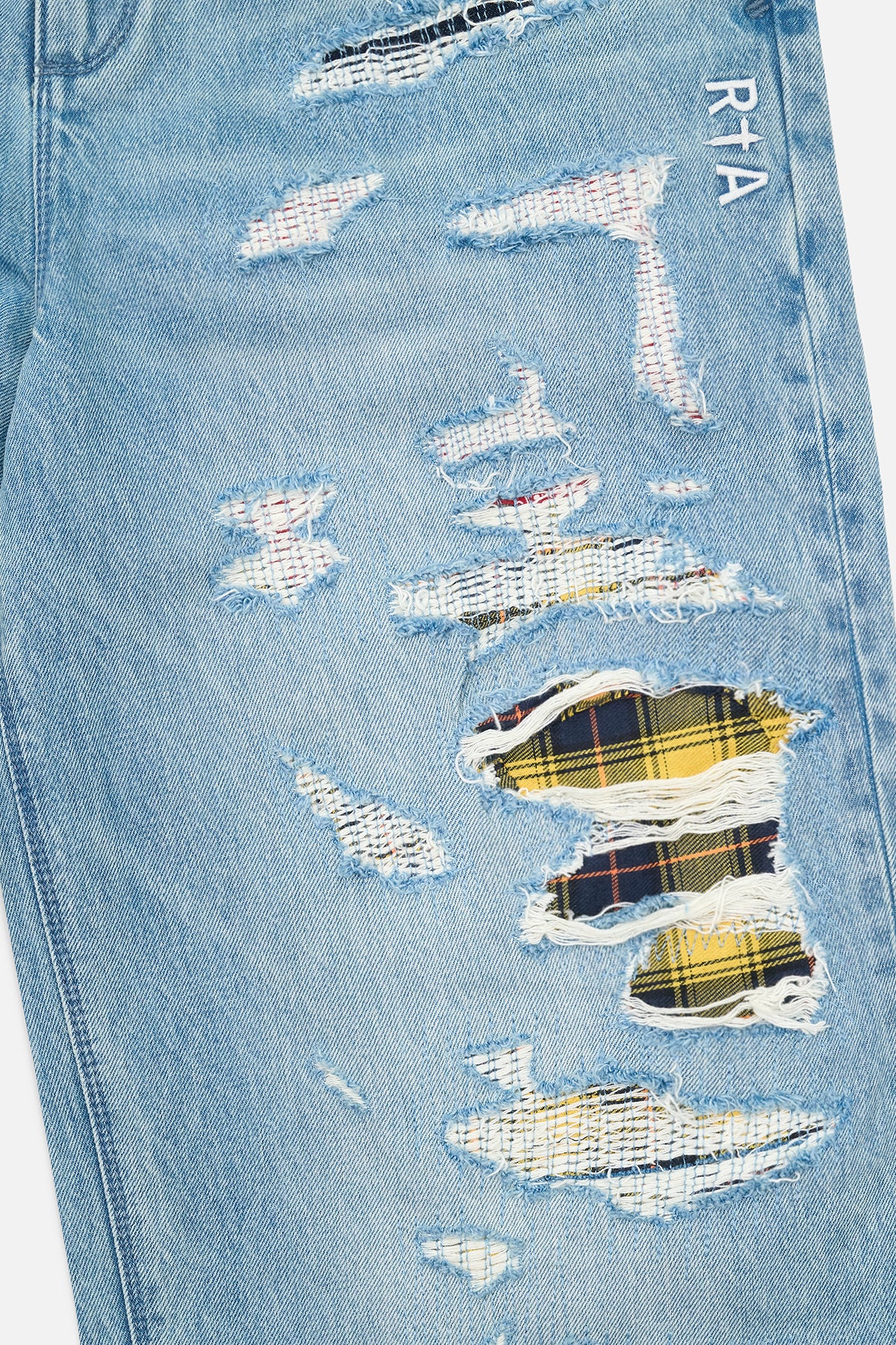 FRANCO WIDE LEG JEAN | FRAYED INDIGO