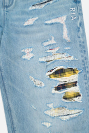 FRANCO WIDE LEG JEAN | FRAYED INDIGO