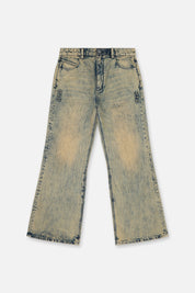 HUGH WIDE LEG FLARE JEAN | AQUA MARBLE