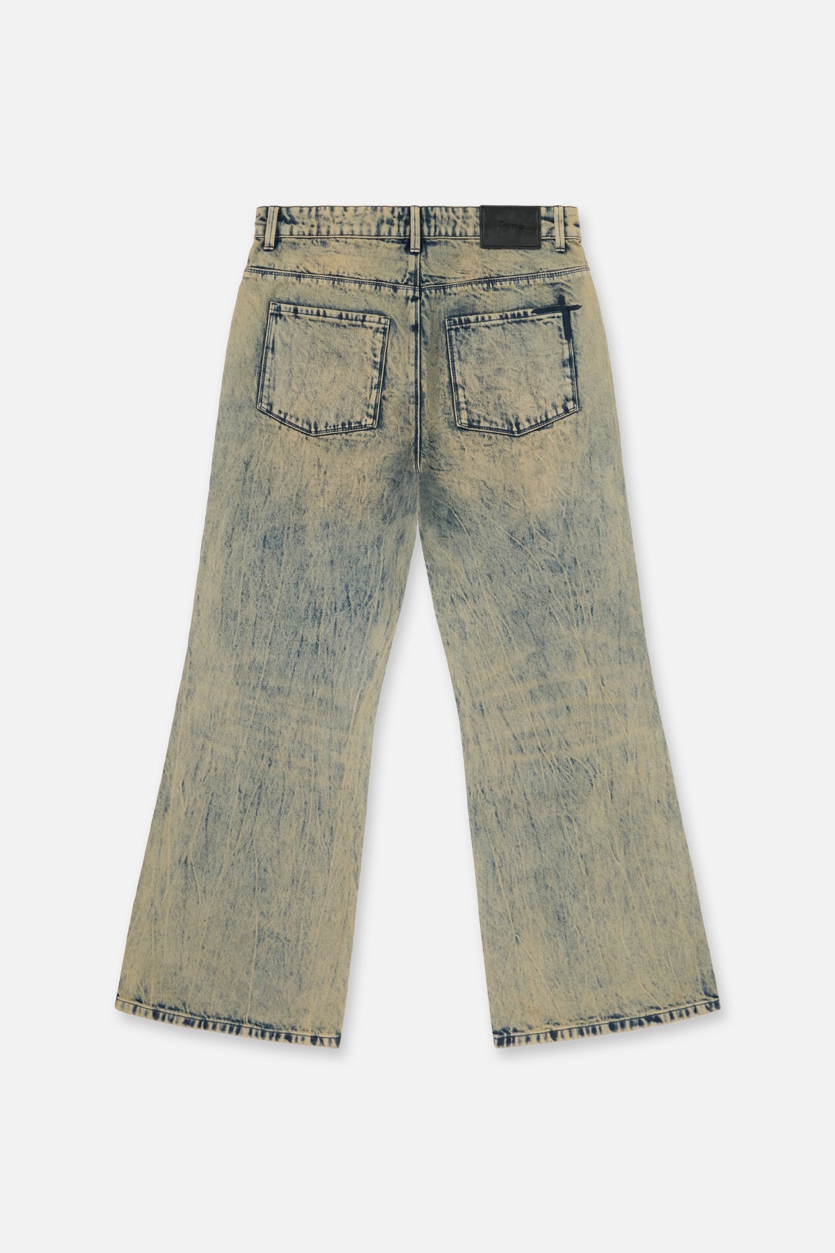 HUGH WIDE LEG FLARE JEAN | AQUA MARBLE