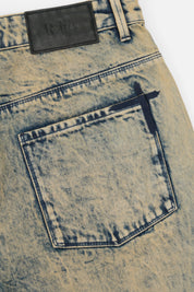 HUGH WIDE LEG FLARE JEAN | AQUA MARBLE