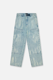 Sky Vein Cotton Santiago Carpenter Jeans - Front View | RTA