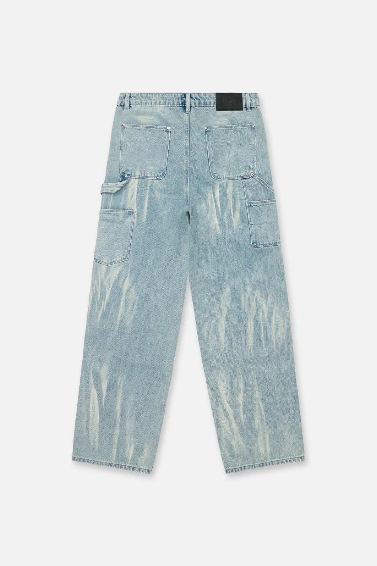 Sky Vein Cotton Santiago Carpenter Jeans - Back View | RTA
