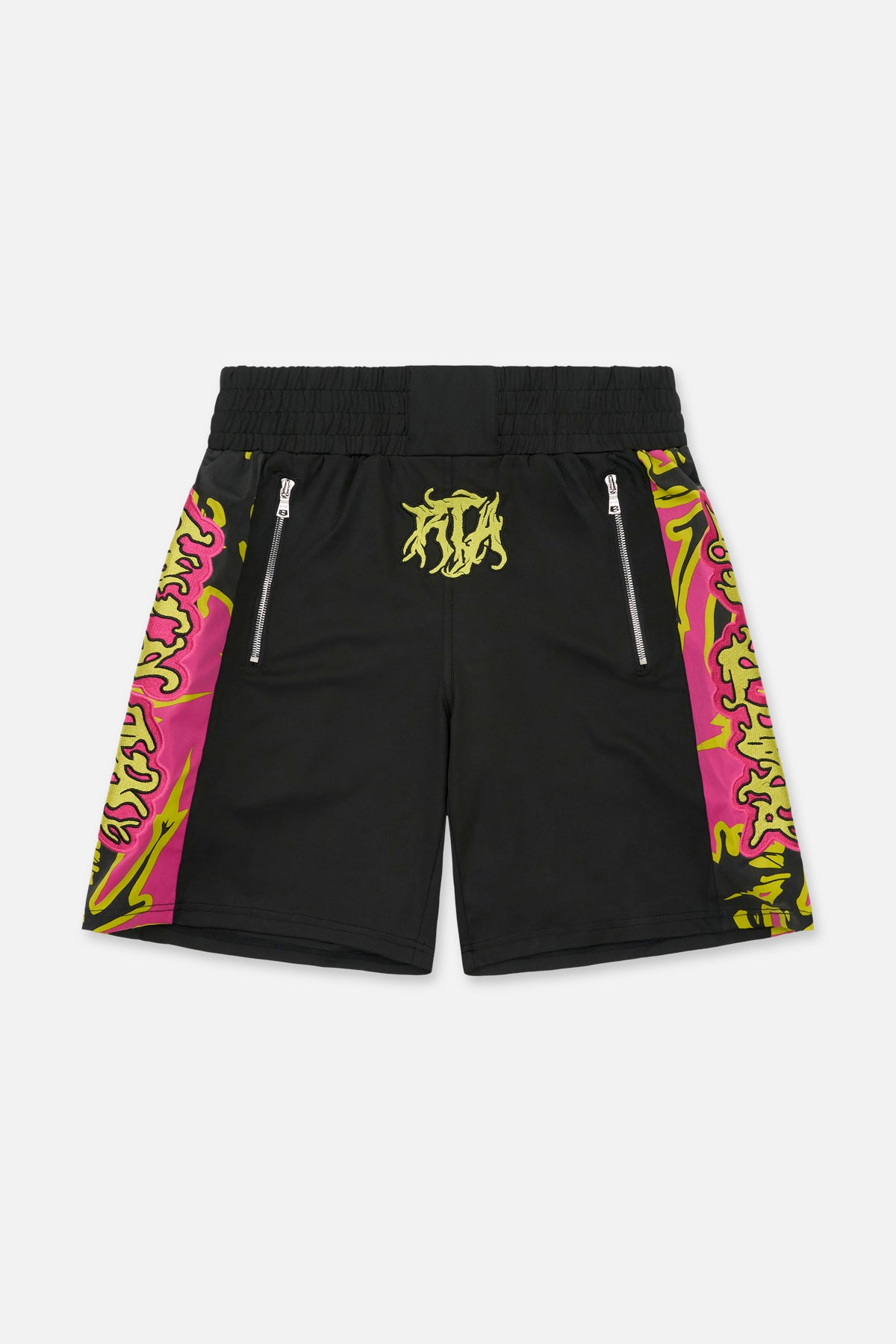 UDO BOXING SHORT | BLACK FUCHSIA BEETLE