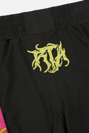 UDO BOXING SHORT | BLACK FUCHSIA BEETLE