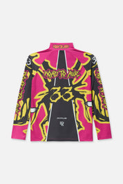 ILIAS MOCK NECK RACING SHIRT | FUCHSIA RACING BEETLE