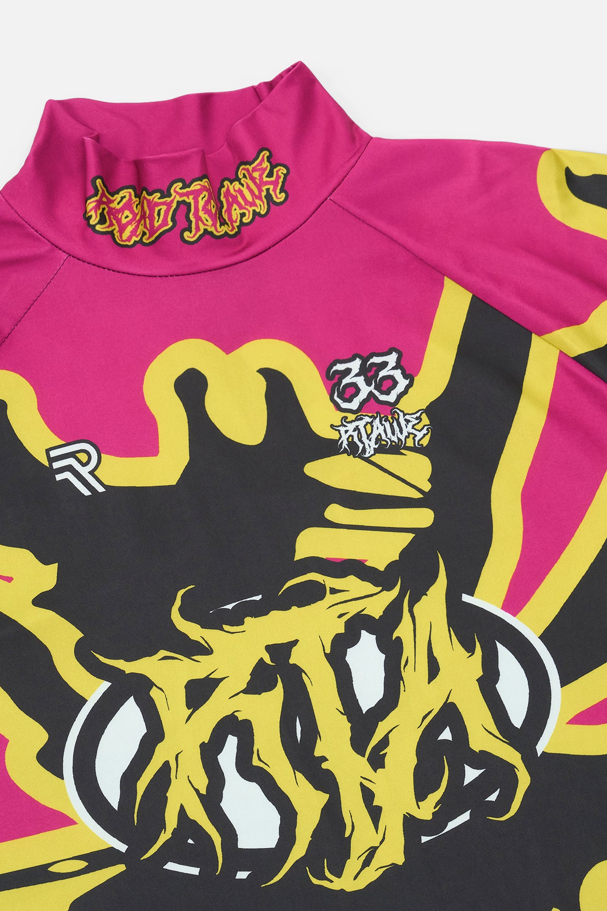 ILIAS MOCK NECK RACING SHIRT | FUCHSIA RACING BEETLE