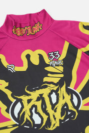 ILIAS MOCK NECK RACING SHIRT | FUCHSIA RACING BEETLE