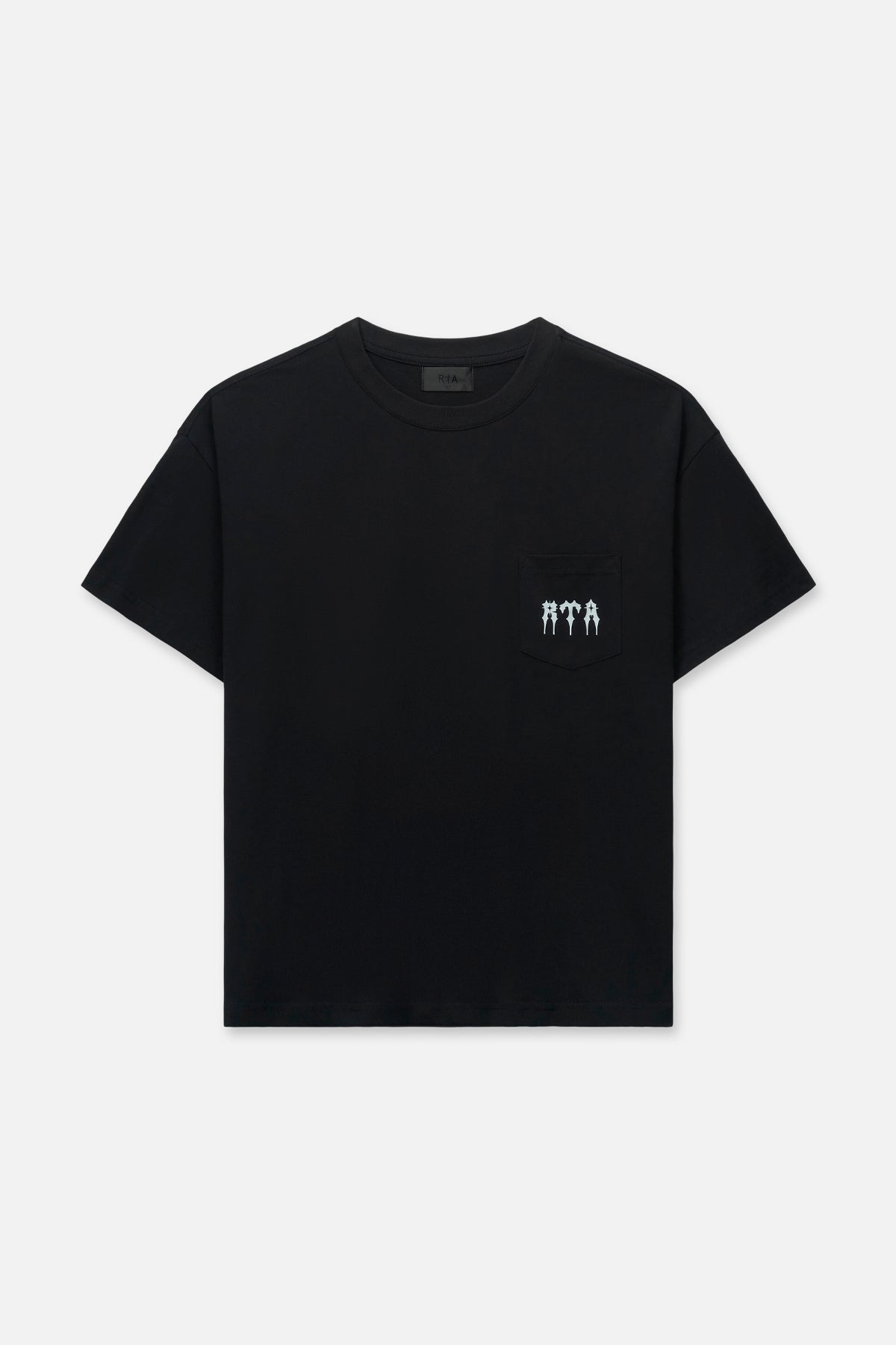 BASTIEN POCKET TEE | BLACK SPIKED R