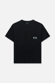 BASTIEN POCKET TEE | BLACK SPIKED R