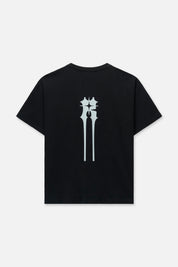BASTIEN POCKET TEE | BLACK SPIKED R