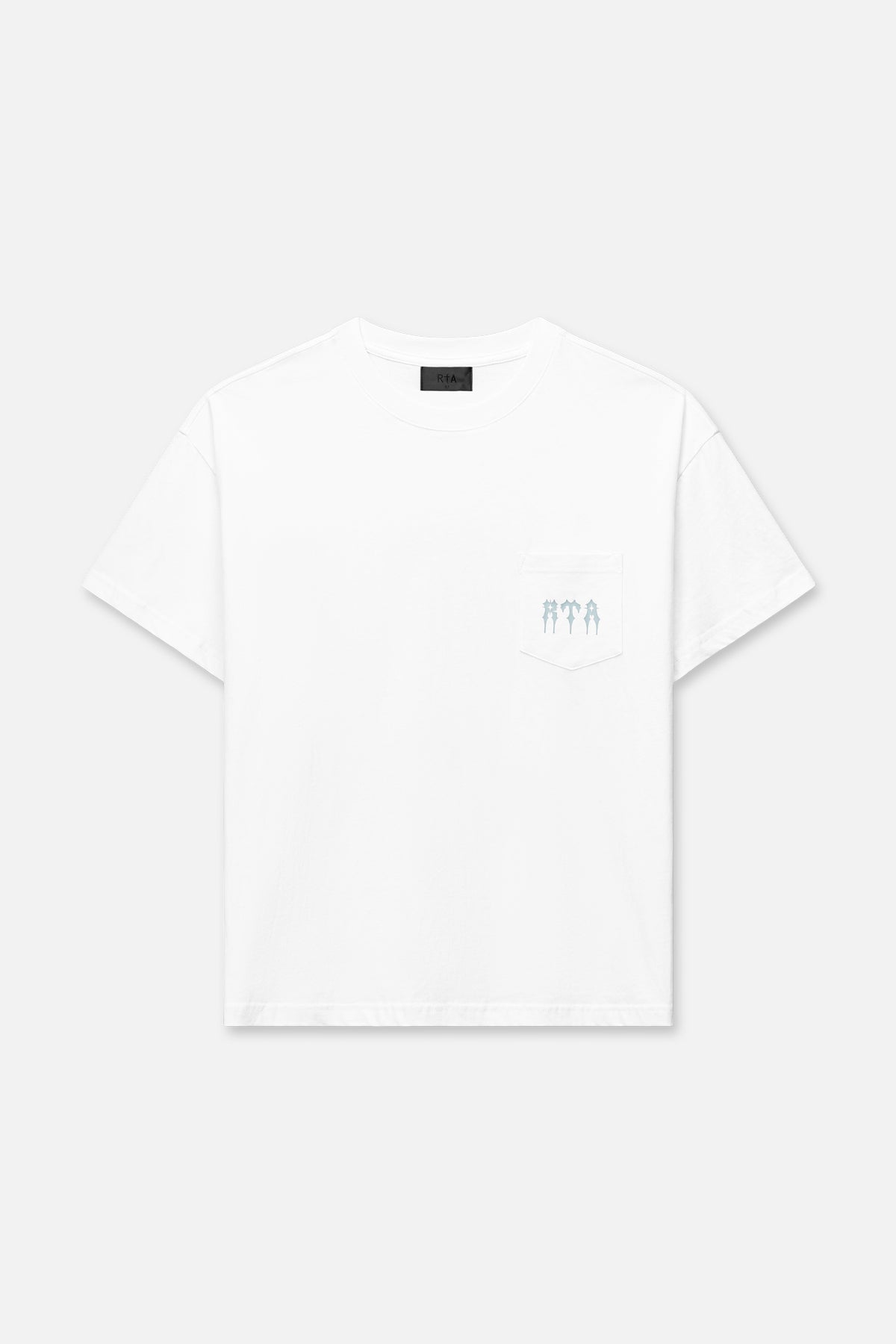BASTIEN POCKET TEE | WHITE SPIKED R