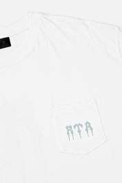 BASTIEN POCKET TEE | WHITE SPIKED R