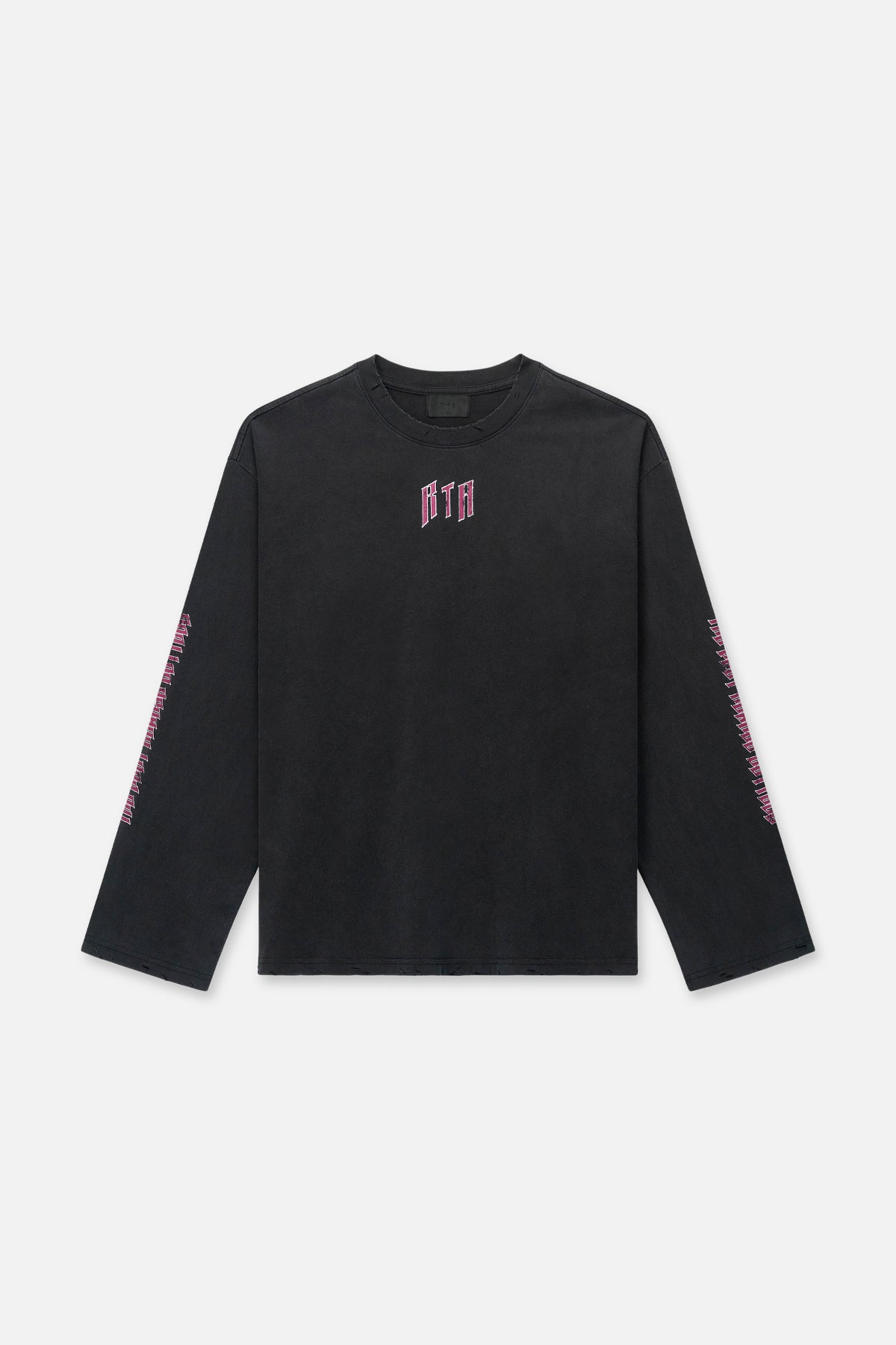 MARCEAU OVERSIZED LONG SLEEVE TEE | BLACK SCENERY