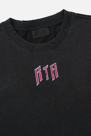 MARCEAU OVERSIZED LONG SLEEVE TEE | BLACK SCENERY