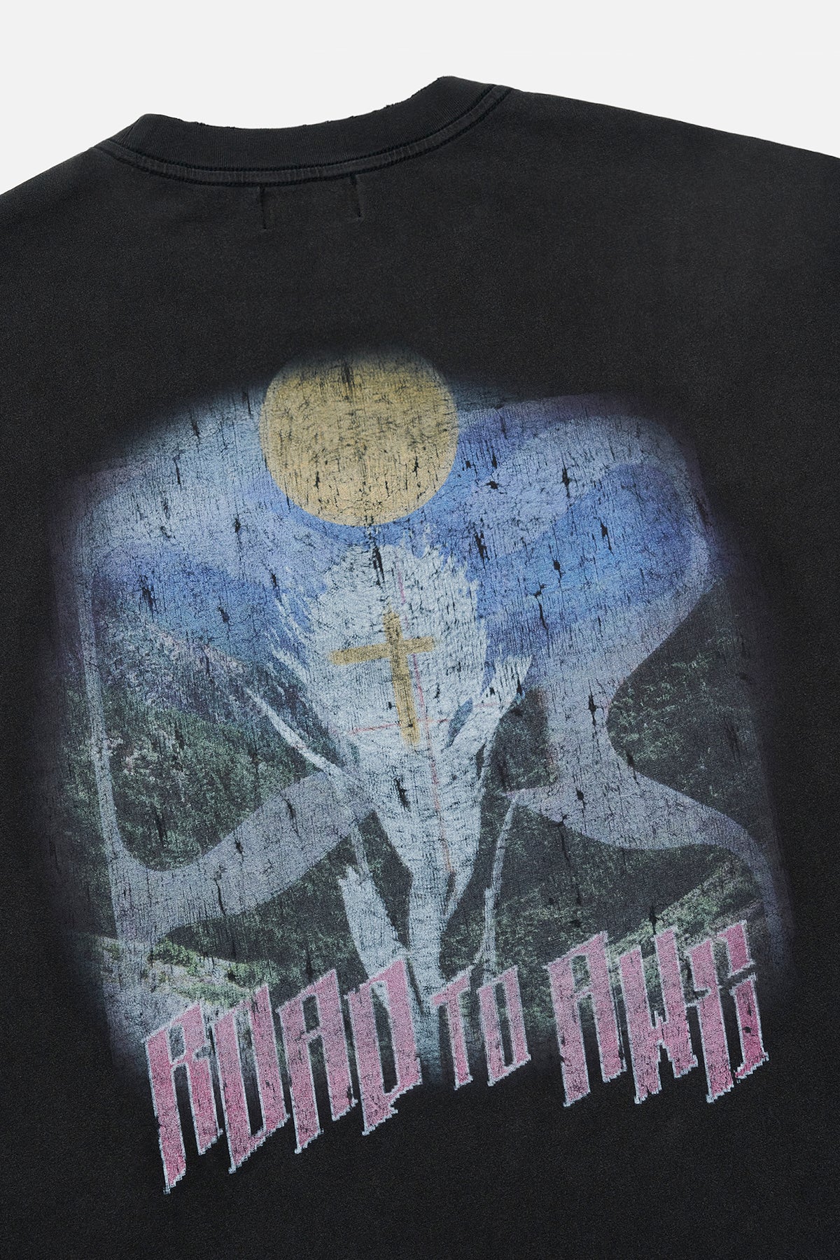 MARCEAU OVERSIZED LONG SLEEVE TEE | BLACK SCENERY