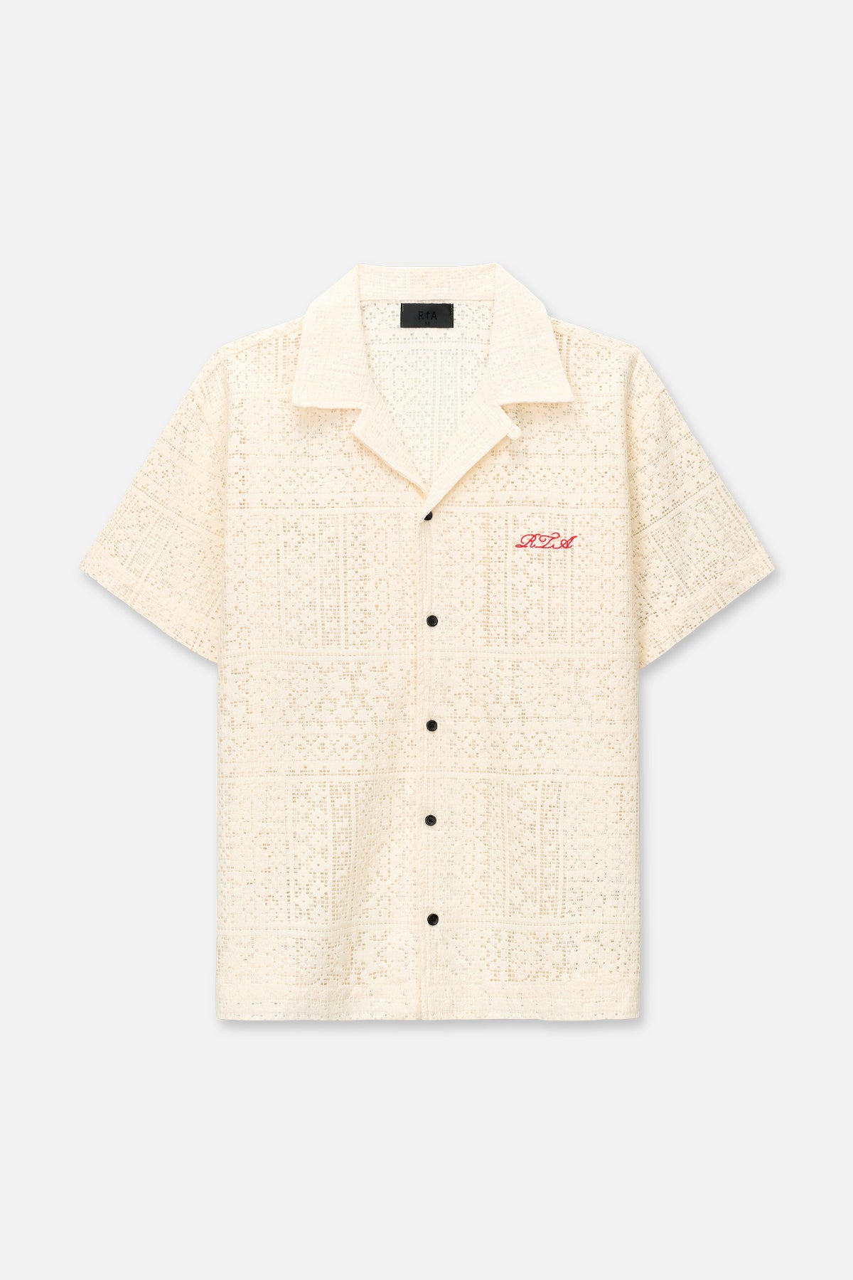 Sand Cotton Nathan Short Sleeve Shirt - Front View | RTA